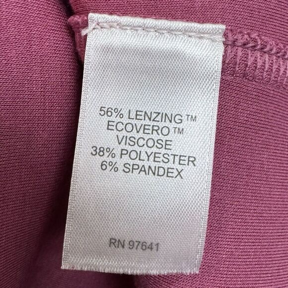 J. Jill Pure Jill Double Knit Seamed Tunic XL Dusty Pink V-Neck A-Line Modest - Picture 5 of 6